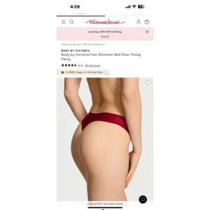 Women's Victoria's Secret Red Shimmer Smooth Bra 34B thumbnail 4