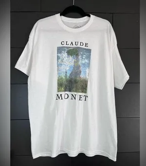 TRUST THE UNIVERSE Claude Monet Artsy Oversized T-Shirt Unisex Adult XL. NWOT thumbnail 1
