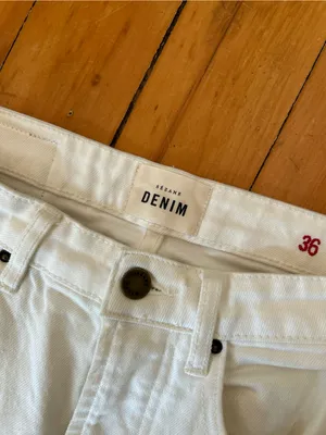 Sézane denim white jeans 36/ 4 thumbnail 3