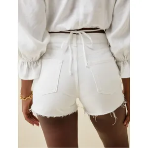 Reformation Charlie High Rise Jean Shorts in Vintage White Size 31 thumbnail 14