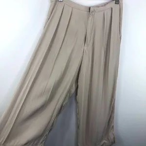 Reformation Tan Pleated Wide Leg Pants Womens Size S‎ Quiet Luxury Minimal thumbnail 2