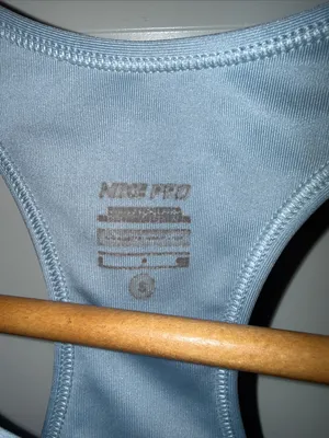 Nike Pale Blue Dri-FIT Racerback Sports Bra Small thumbnail 2