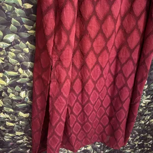 BAND OF THE FREE Lila Burgundy Autumn Slit Midi Dress Sleeveless Boho Medium thumbnail 8