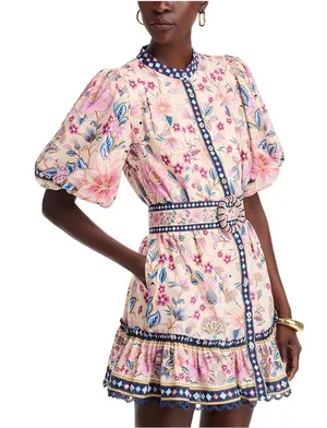 Farm Rio Superbloom Tapestry Mini Dress thumbnail 1