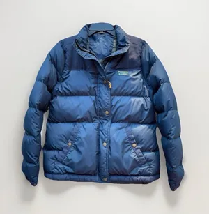 LL Bean Mountain Classic Down Tech Jacket Women's Navy Blue S Puffer Winter Coat thumbnail 1