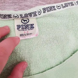 Victoria's Secret PINK Green Sweatshirt Size Small thumbnail 5