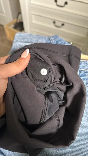 Lululemon Black Biker Shorts Wunder Train 6"  thumbnail 3