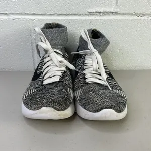 NIKE Mesh HighTop Athletic Sneakers sz 8 Gray/White 818677-101 lunarepic flyknit thumbnail 3
