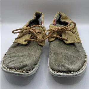 Justin Boots Cac-Tie Lace-Up Casual Shoes Tan Khaki Floral Lined Women’s JL142 Sz 8.5 thumbnail 7