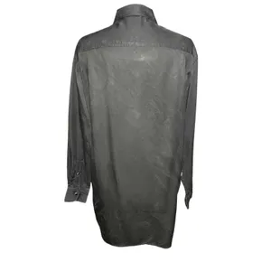 THE KOOPLES Women’s Black Acid Wash Beaded Snap Front Western Shirt thumbnail 5