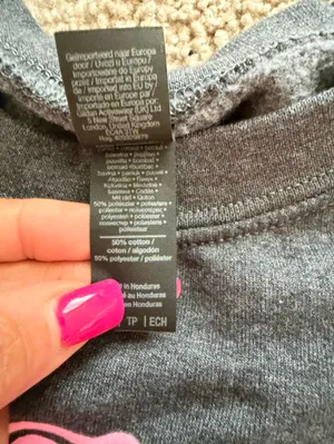 Gildan Cheer Vibes puffy letter Crewneck size xs gray and pink thumbnail 5