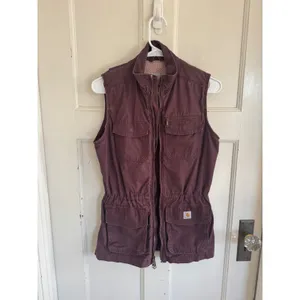 Carhartt women's El Paso Ripstop Utility Vest in Blackberry size XS‎ (0/2) thumbnail 9