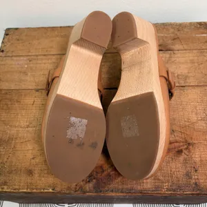 Madewell The Monique Buckle Clog Burnished Caramel Sz 9 thumbnail 7