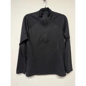 Patagonia Capilene 3 Midweight 1/4 Zip Pullover Base Layer Black Women's Large thumbnail 2