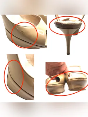 Nicholas Kirkwood Beige Patent Leather Slingback Platform Stiletto Heels (36.5) thumbnail 10