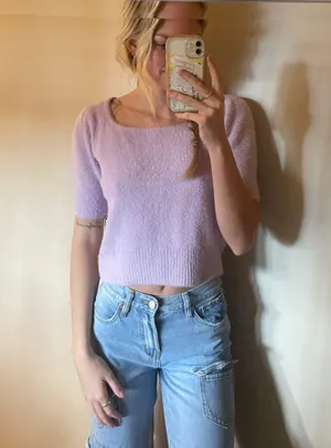 Happily Grey Purple Sweater thumbnail 2