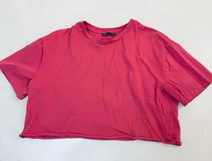 zara crop top pink size L thumbnail 4