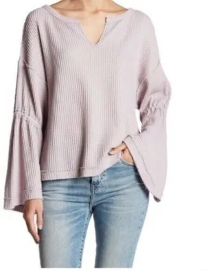 We The Free by Free People Light Purple Dahlia Bell Sleeve Top thumbnail 1