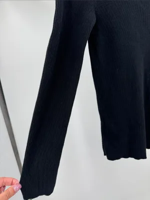 Lauren Ralph Lauren Ribbed Turtleneck Sweater Black M fall winter minimalist thumbnail 5