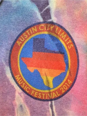 Aviator Nation ACL 2014 Austin City Limits Tie Dye Zip Hoodie Medium Rare thumbnail 4