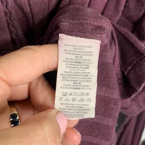 We the Free Free People In The Mix Henley Top in Magic Berry W-295 Sz M thumbnail 8