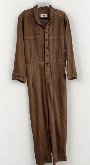 Free People Jumpsuit Size Medium We the Free Brown Coverall One Piece NWT thumbnail 1