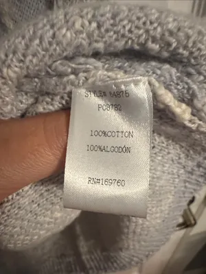 Women's Blue & White Striped Button thumbnail 3