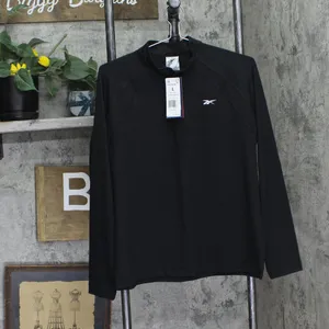 NWT Reebok Women's Identity Performance 1/4 Pullover Top 100202714 Black L thumbnail 3