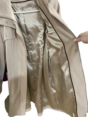 Kenneth Cole New York Peacoat Beige Size 6 Y2K Neutral Old Money Classic Preppy thumbnail 4