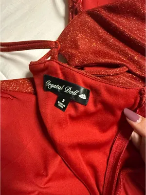 Crystal Doll Red dress thumbnail 5