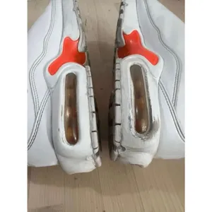 Nike Air Max Plus TN SE GS Kids Sneakers Size 7Y White Silver Orange AR0005-100 thumbnail 8