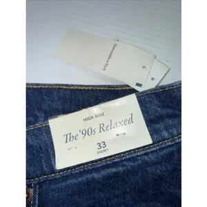 NWT Abercrombie & Fitch The 90s Relaxed High Rise Denim Jeans‎ 33 Short thumbnail 5