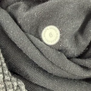 Lululemon women’s ribbed high rise heather black 25” 7/8 jogger performance sz 6 thumbnail 3