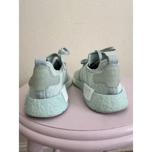 Adidas NMD_R1 Boost Low Top Sneakers Dash Green/Cloud White EF4275 Size 6 thumbnail 5