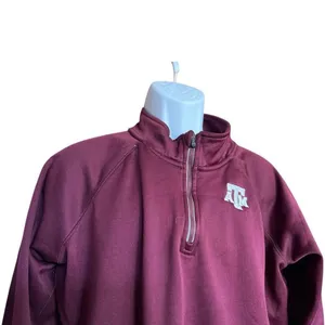 Unisex Womens Adidas Texas A&M Quarter Zip Pullover Track Jacket - Sz 2X thumbnail 2