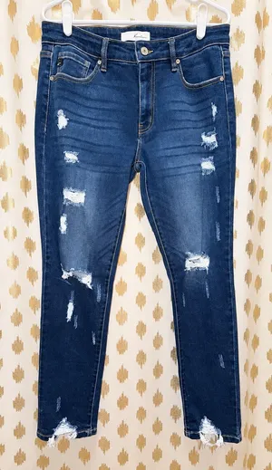 KanCan USA Jeans Distressed Skinny Mid-Rise thumbnail 1