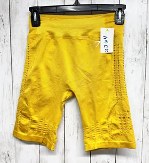 Gymshark Shorts Women Size Small Yellow Seamless Flex Biker Short High Waisted‎ thumbnail 1