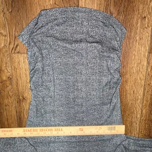 Athleta Speedlight Heather Gray Seamless Top Long Sleeve Gym Athletic sz Small thumbnail 7