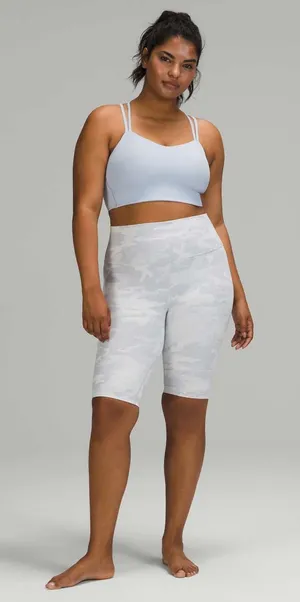 Lululemon Wunder Under Short 10" *Ribbed in Incognito Camo Jacquard White Size 4 thumbnail 1