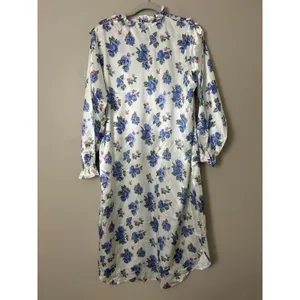 Vintage Sarah Morgan Satin Maxi Nightgown‎ Womens M Cottagecore Floral Granny thumbnail 5