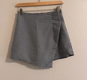 Mustard Seed Black & White Houndstooth Mini Skirt thumbnail 1