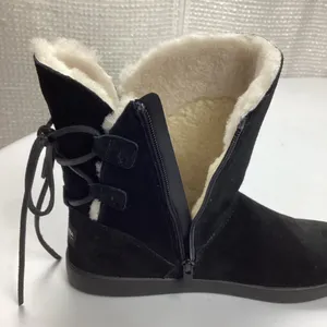 Koolaburra by UGG Shazi Black Suede Short Boots Tie Back Zip Size 9 NWOT thumbnail 8