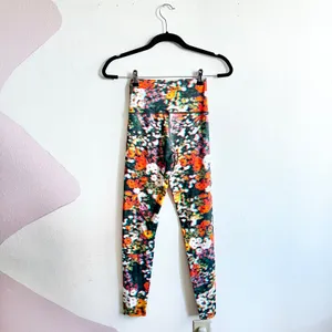 Offline By Aerie Floral Leggings‎ Yoga Athleisure Hiking thumbnail 3