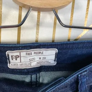 Free People So Chic Biker Denim Short Rinse‎ Cobalt thumbnail 8