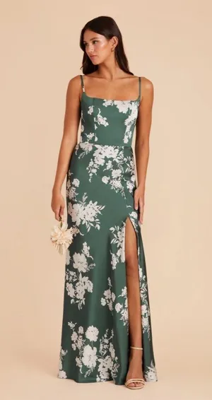 Birdy Grey Bridesmaid Dress Eucalyptus Whimsical Blooms thumbnail 1