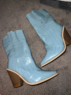 Cowgirl boots Blue Size 9.5 thumbnail 4