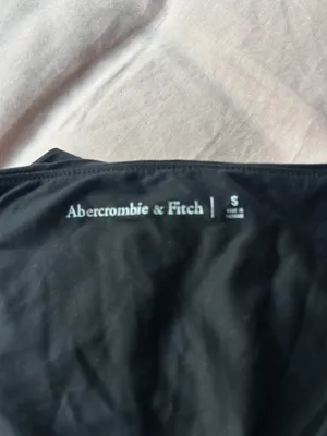 Abercrombie & Fitch Soft Matte Black Squareneck Long Sleeve Top thumbnail 3