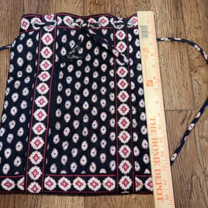 Vera Bradley Retired Quilted Cotton Paisley Drawstring Backpack Cinch Black Boho thumbnail 4