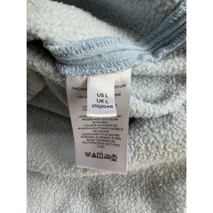 Pilcro‎ Anthropologie Fleece Shirt Jacket Washed Blue Women's Size Large thumbnail 14