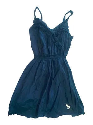 Vintage Abercrombie & Fitch KIDS Navy Blue Mini Dress! thumbnail 1